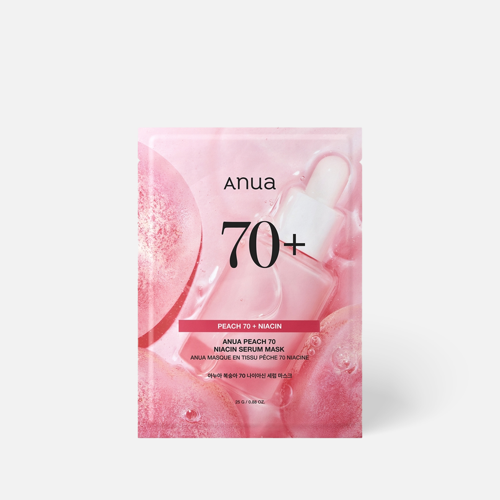 Anua - Peach 70 Niacin Serum Mask — Sérum masque à la pêche illuminant
