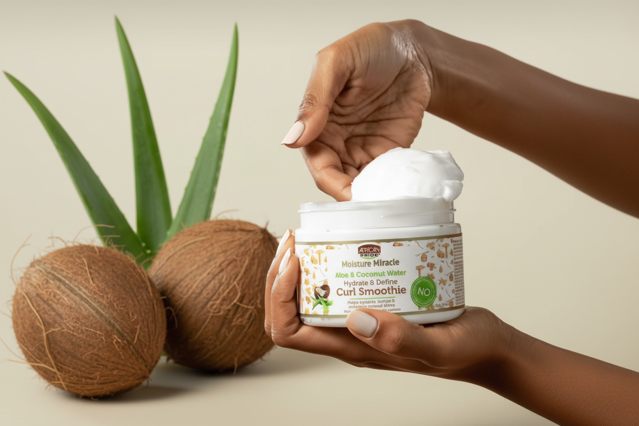 African Pride Moisture Miracle – Crème Curl Smoothie Définition Boucles 340g