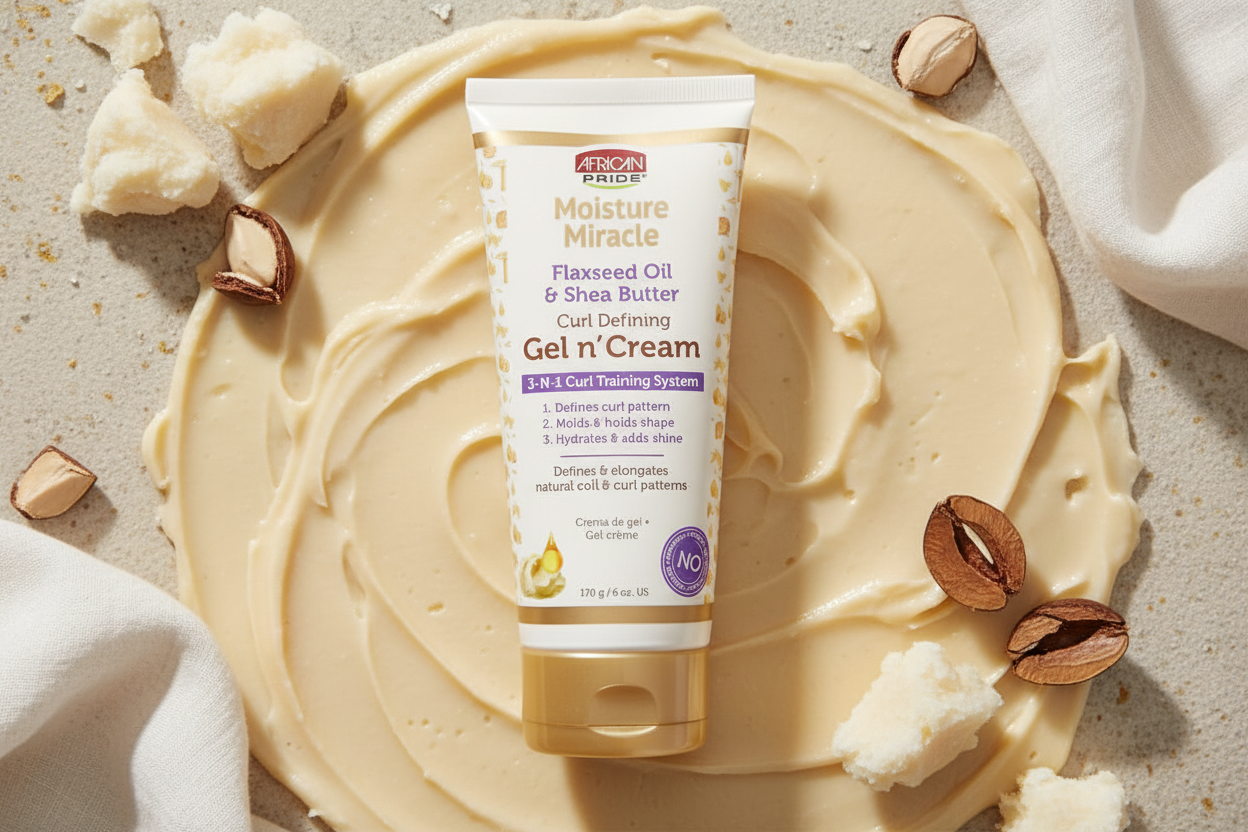 African Pride Moisture Miracle – Gel & Crème Définition Boucles (Gel n' Cream) 170g.