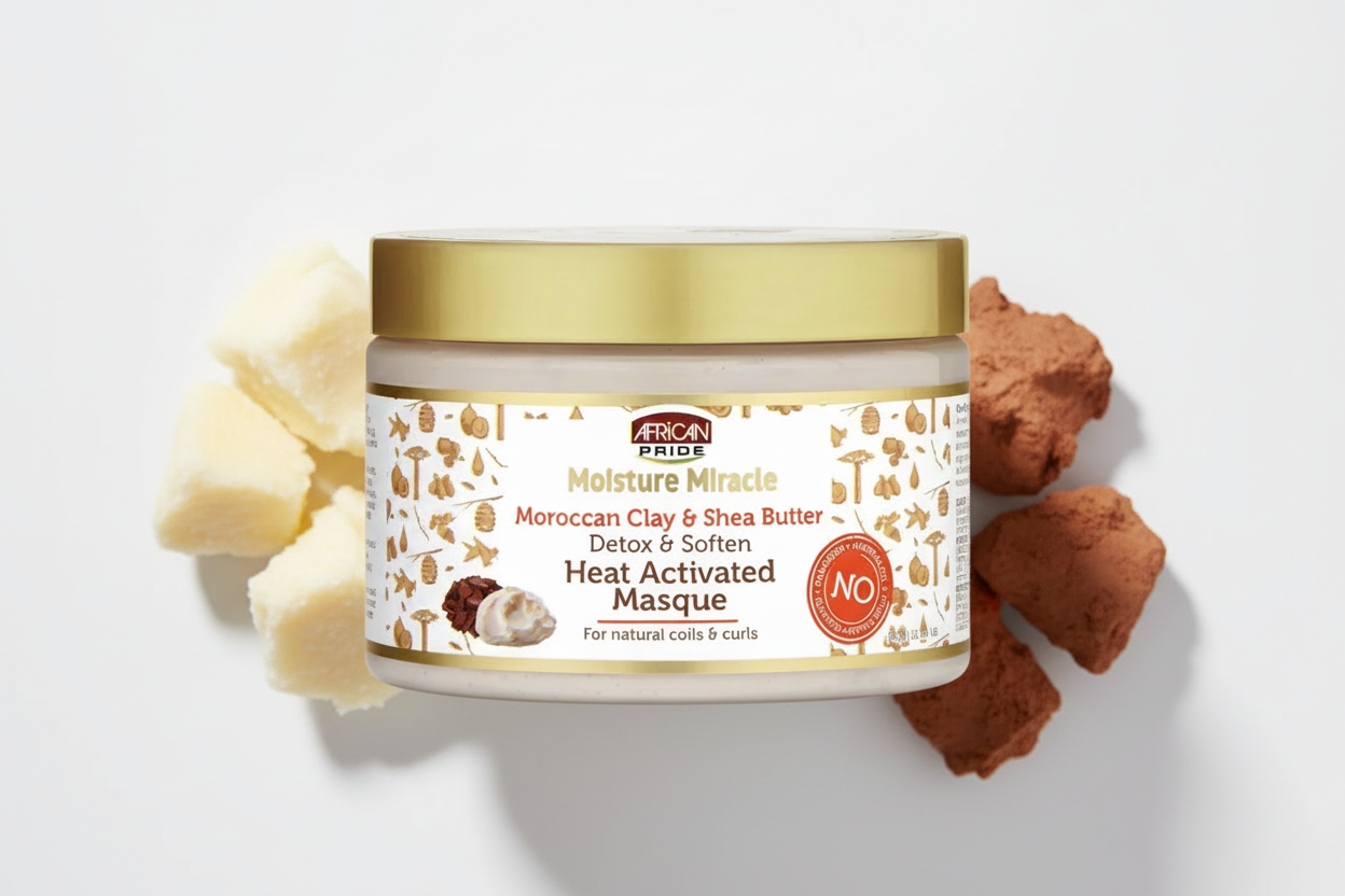 African Pride Moisture Miracle – Masque Capillaire (Heat Activated Masque) 340g