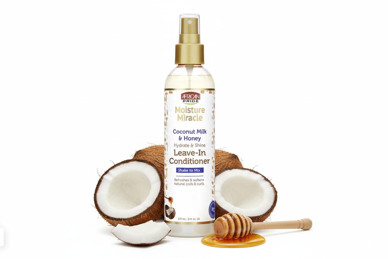 African Pride Moisture Miracle – Soin Sans Rinçage Hydratant (Leave-In Conditioner) 237ml