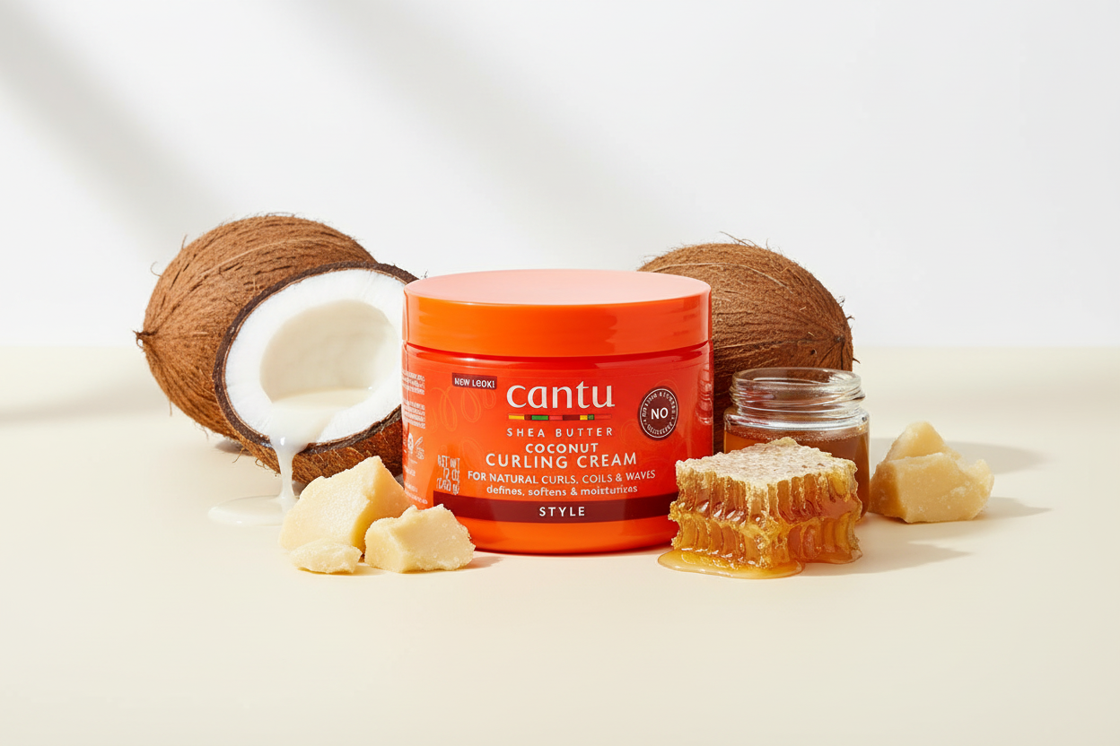 CANTU – Crème Boucles Coco au Beurre de Karité 340g (SB Coconut Curling Cream)