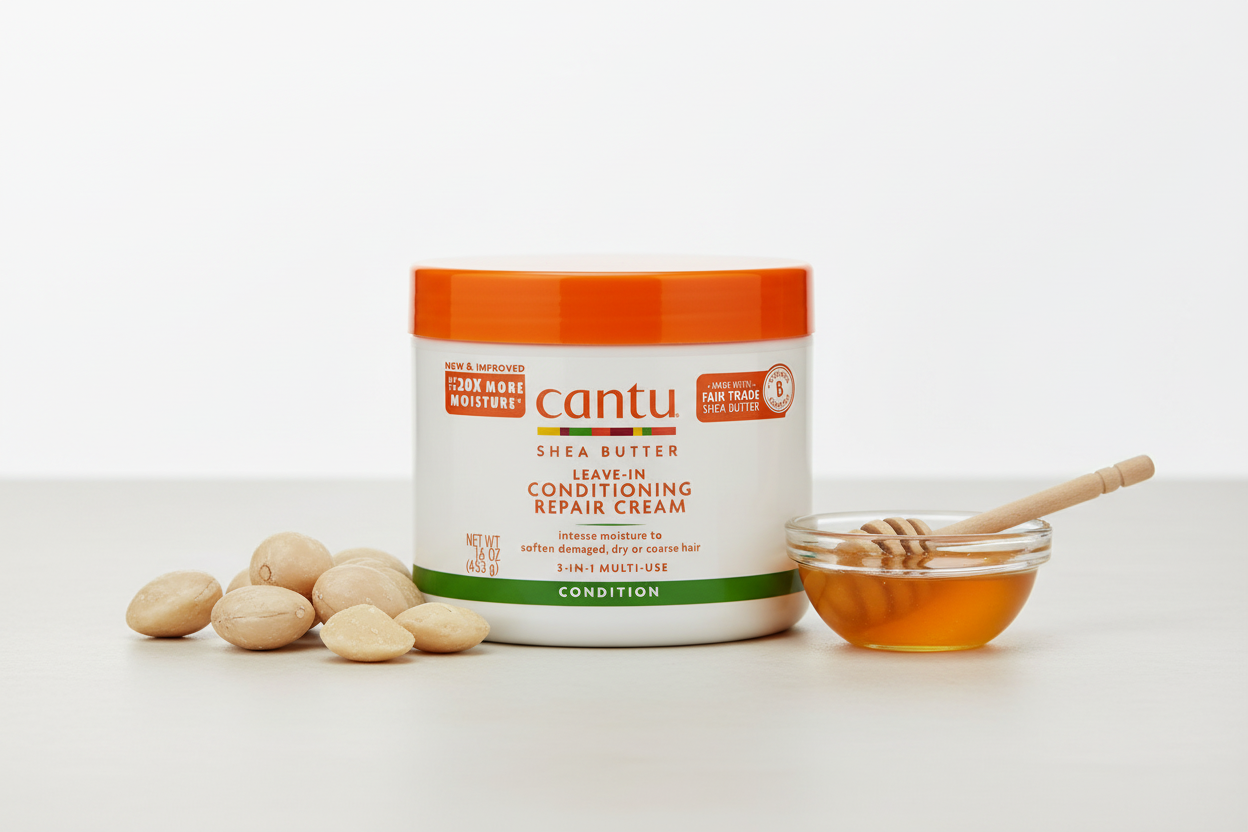 CANTU – Crème Sans Rinçage Réparatrice à l’Huile d’Argan 453g (Leave-In Conditioning Repair Cream)
