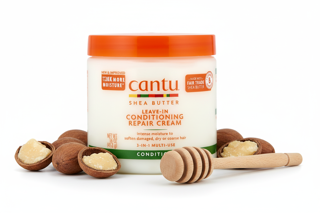 CANTU – Crème Sans Rinçage Réparatrice Karité 16oz (SB Leave-In Conditioning Repair Cream)