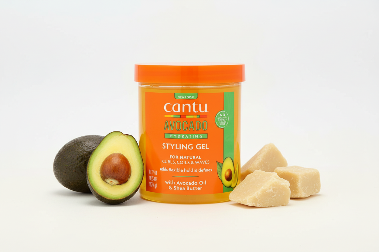 CANTU – Gel Coiffant Fixation Forte 524g (Avocado Gel)