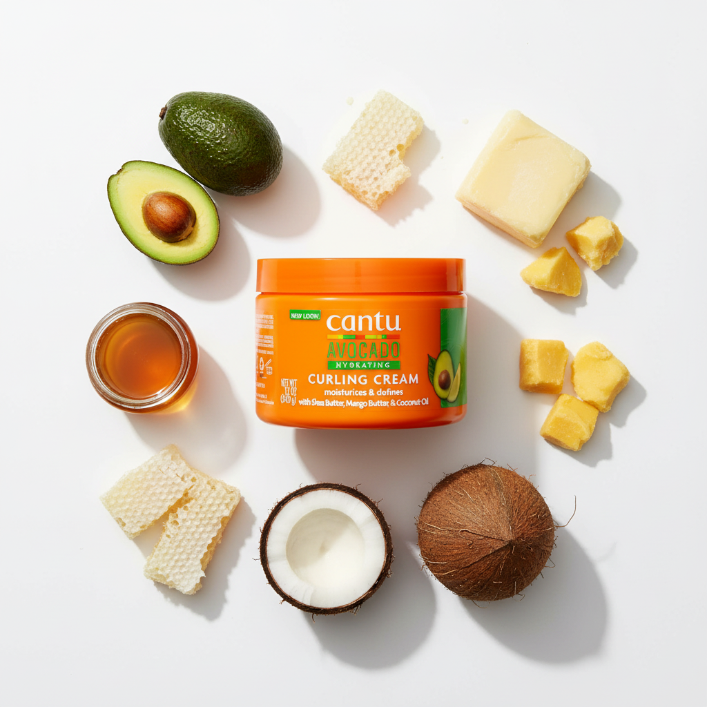 CANTU – Crème Définition Boucles 340g (Avocado Curling Cream)