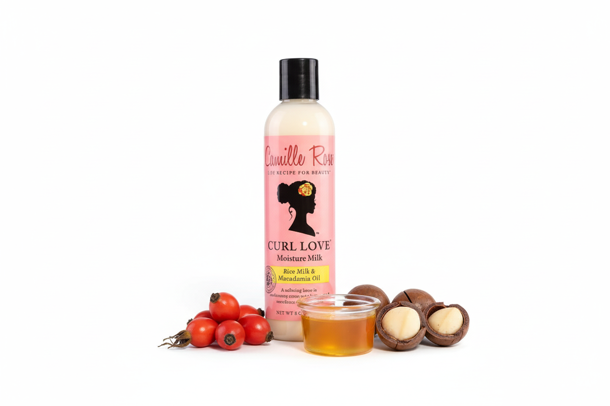 Camille Rose – Lait Capillaire Hydratant Définition Boucles 8oz (Curl Love Milk)