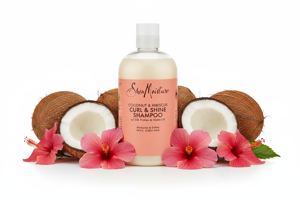 Shea Moisture – Coconut & Hibiscus Curl & Shine Shampoo 384ml