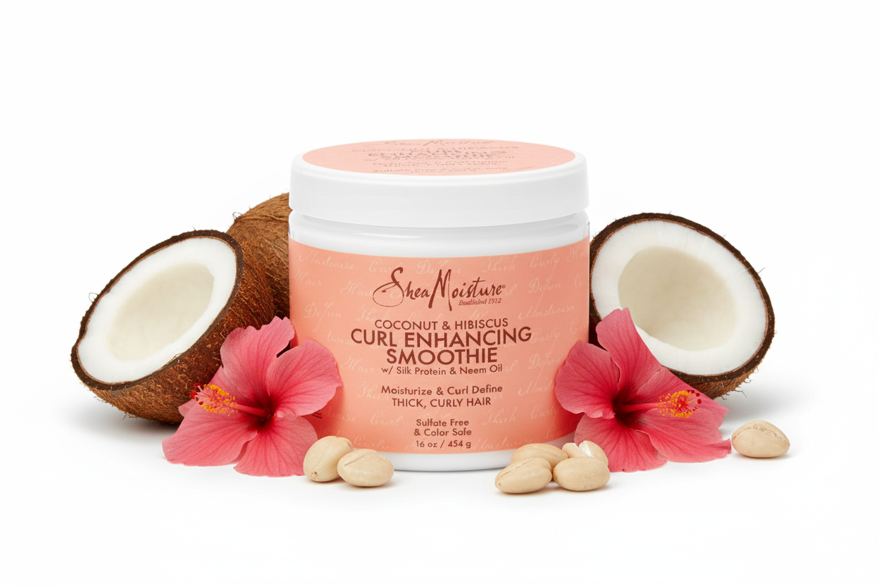 Shea Moisture – Coconut & Hibiscus Curl Enhancing Smoothie 16oz Family Size