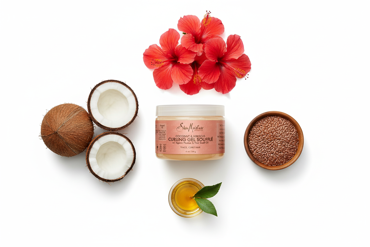 Shea Moisture – Coconut & Hibiscus Curling Gel Soufflé 340g
