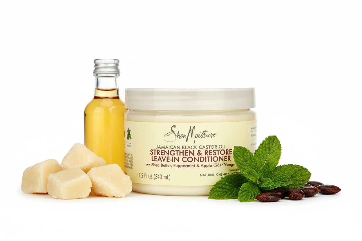 Shea Moisture – Jamaican Black Castor Oil Strengthen & Restore Leave-In Conditioner 340ml