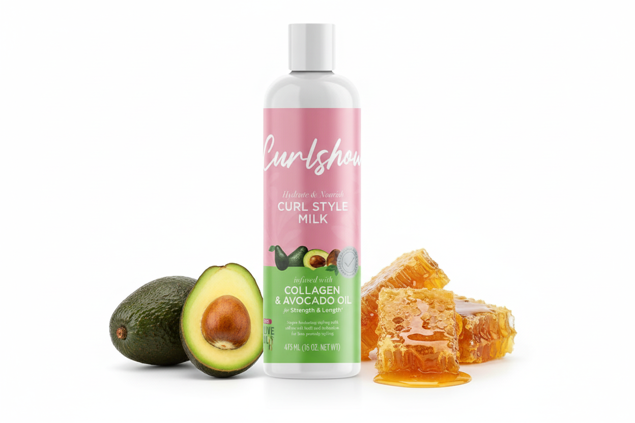 CURLSHOW – Lait Coiffant Hydratant Boucles 473ml (Curl Style Milk)