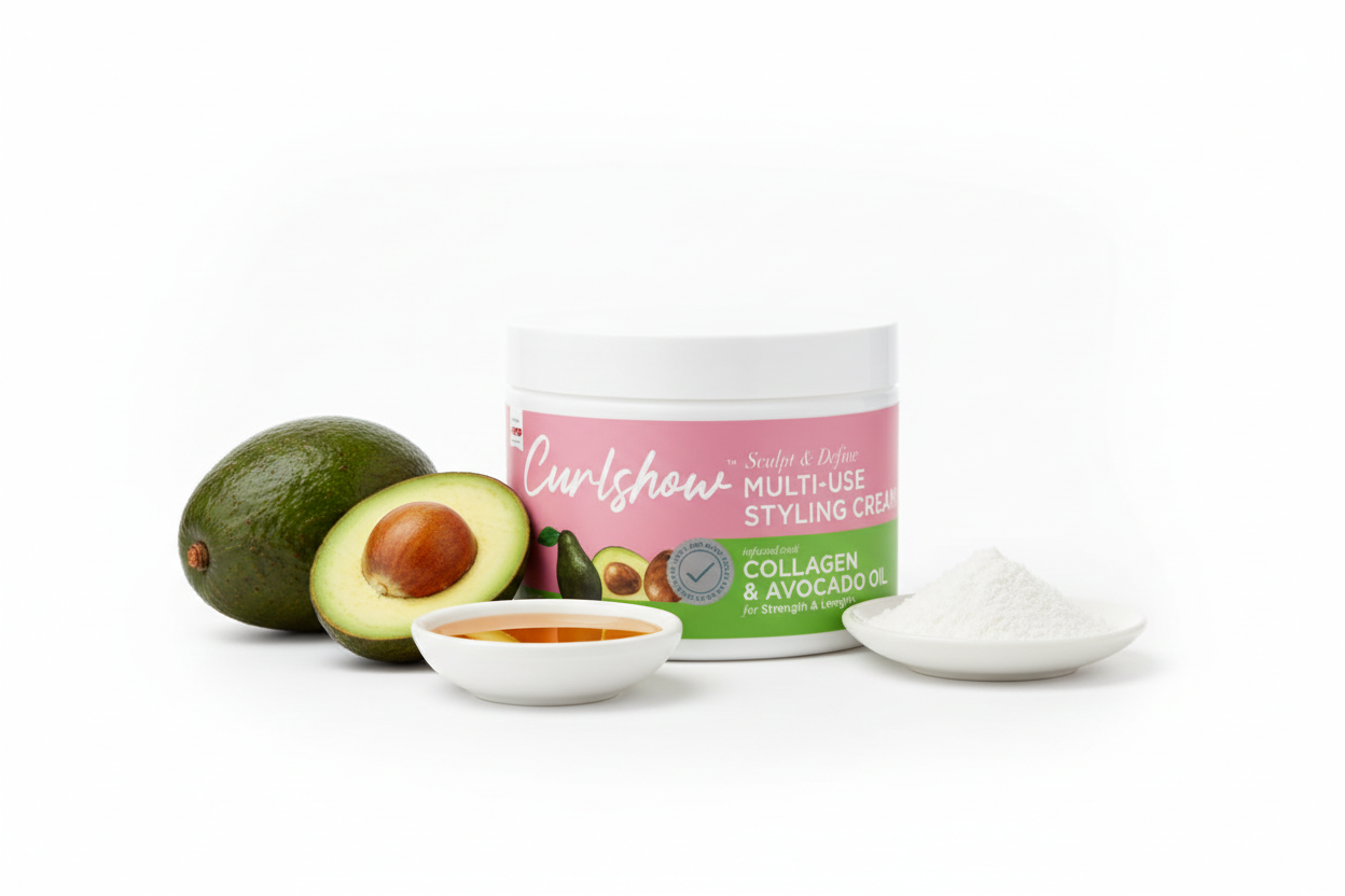 CURLSHOW – Crème Coiffante Multi-Usage Hydratante 340g (Multi-Use Styling Cream)