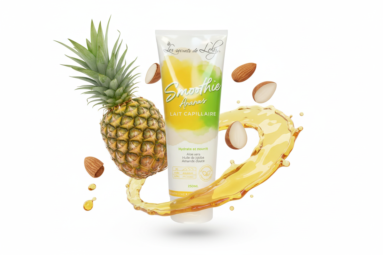 Les Secrets de Loly – Smoothie Ananas Lait Coiffant Hydratant 250ml