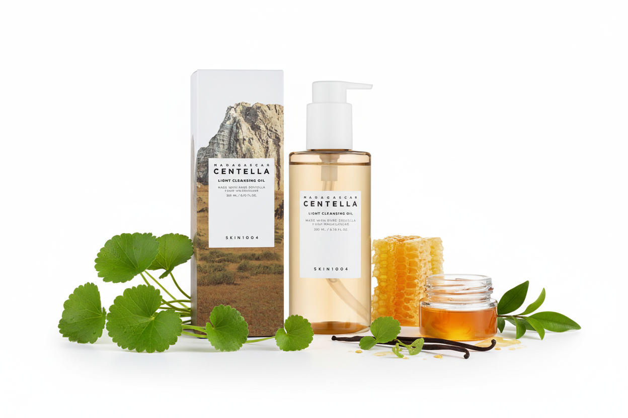 SKIN1004 Madagascar Centella Light Cleansing Oil – Huile Démaquillante Douce 200 ml