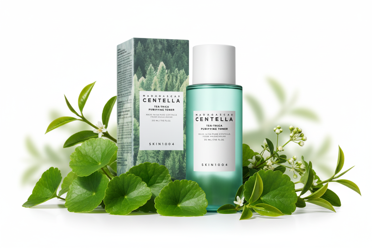 SKIN1004 Madagascar Centella Tea-Trica Purifying Toner – Tonique Purifiant 210 ml