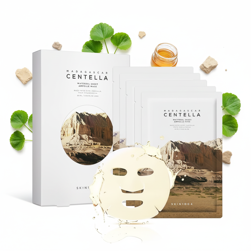 SKIN1004 Madagascar Centella Watergel Sheet Ampoule Mask – Masque Tissu Apaisant