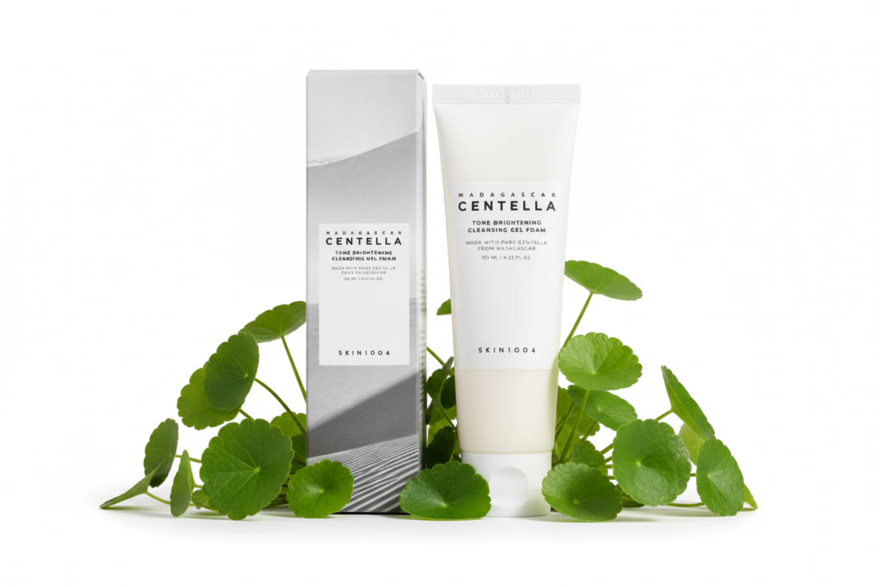 SKIN1004 Madagascar Centella Tone Brightening Cleansing Gel Foam – Gel Nettoyant Éclat 125 ml