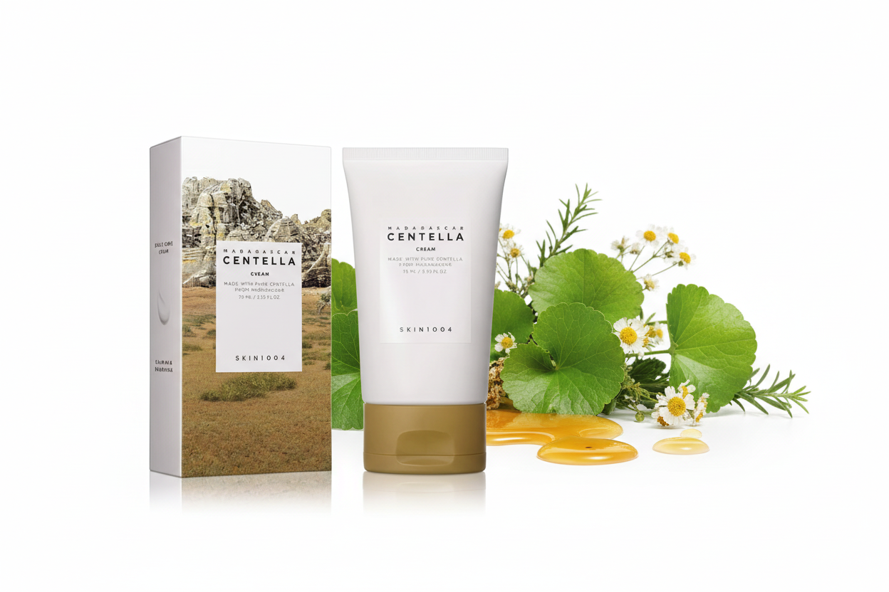 SKIN1004 Madagascar Centella Cream – Crème Apaisante à la Centella 75 ml