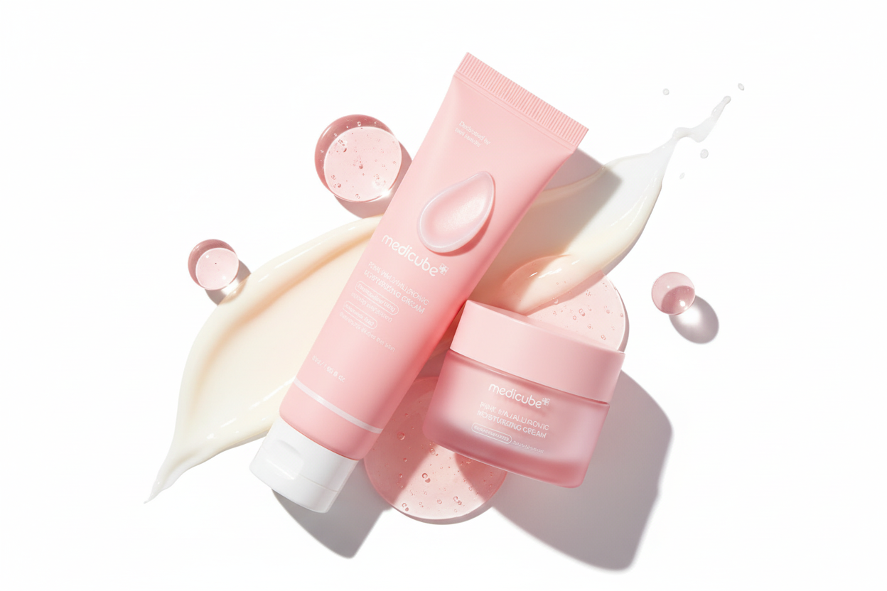 Medicube PDRN Pink Hyaluronic Moisturizing Cream – Crème Hydratante Repulpante 50 ml