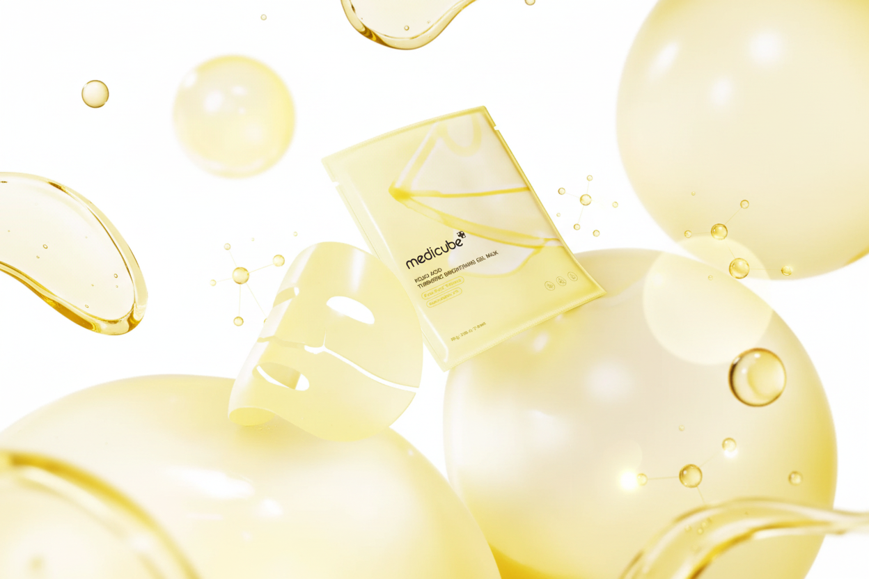 Medicube Kojic Acid Turmeric Brightening Gel Mask – Masque Éclat Unifiant