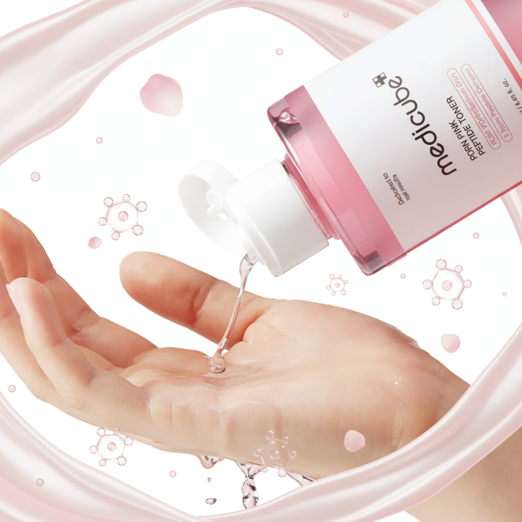 Medicube PDRN Pink Cica Soothing Toner – Tonique Apaisant Hydratant 250 ml