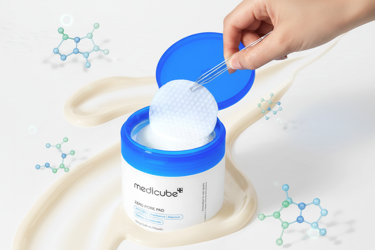 Medicube Zero Pore Pad Mild – Disques Tonifiants Doux Purifiants (70 pads)