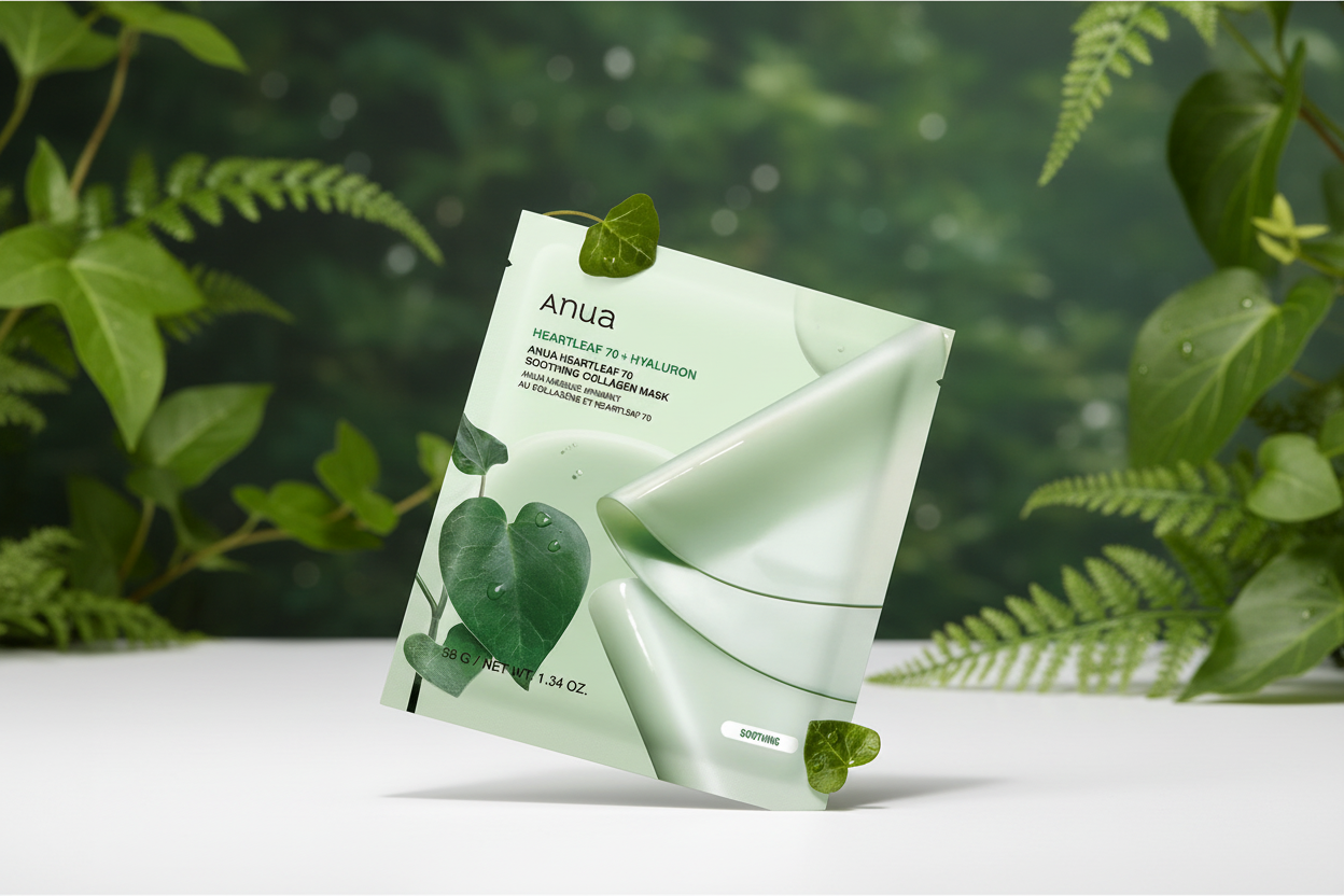 ANUA Heartleaf 70 Soothing Collagen Mask – Masque Apaisant au Collagène