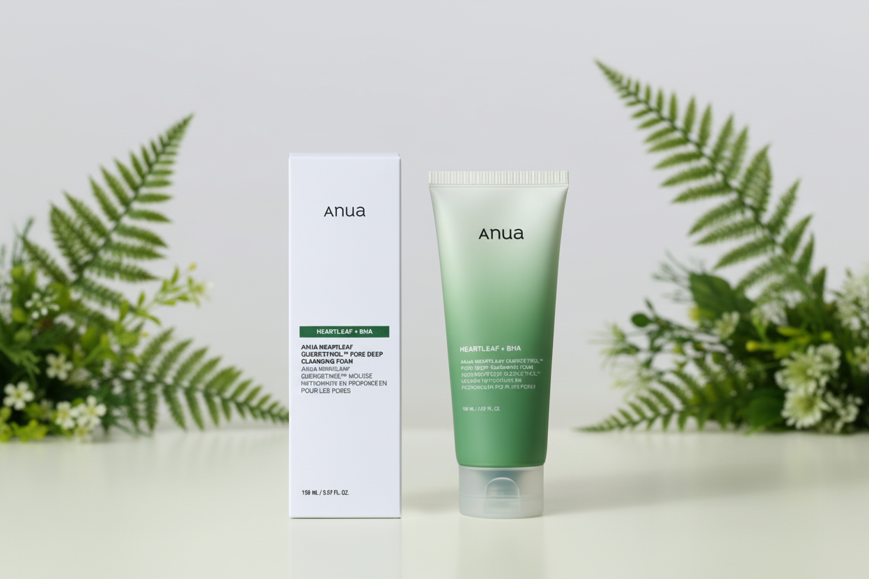 ANUA Heartleaf + BHA Quercetinol Pore Deep Cleansing Foam – Nettoyant Purifiant 150 ml