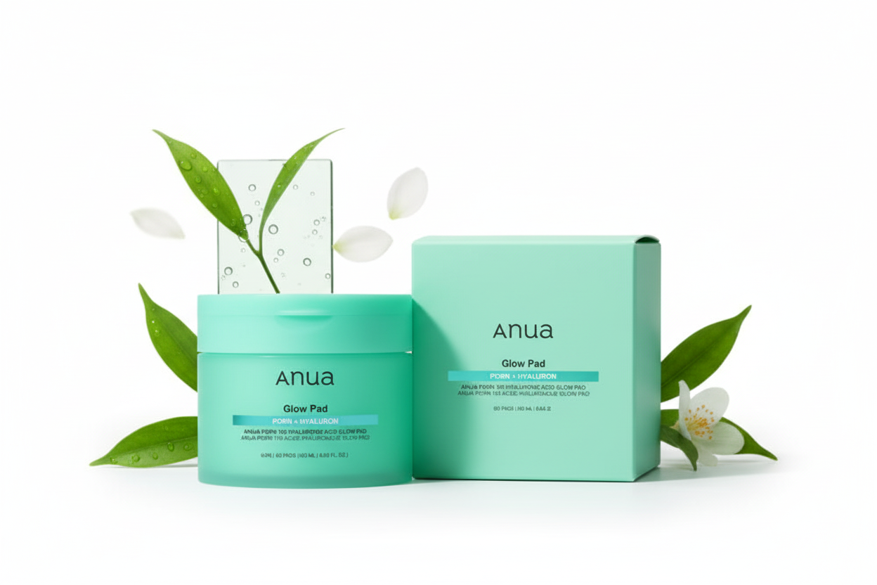 ANUA PDRN 100 Hyaluronic Acid Glow Pads – Disques Hydratants Éclat (60 pads)