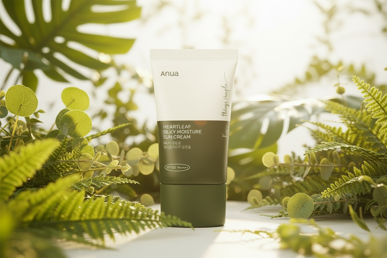 [ANUA(EU)] HEARTLEAF SILKY MOISTURE SUNCREAM 50ML (EU)