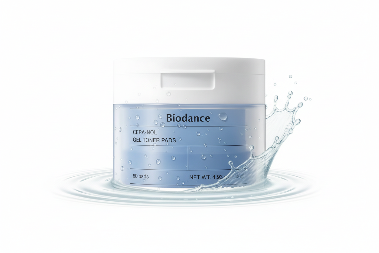 BIODANCE Cera-Nol Gel Toner Pads – Disques Tonifiants Apaisants (60 pads)