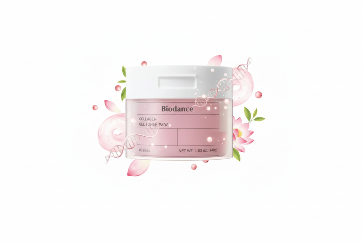 BIODANCE Collagen Gel Toner Pads – Disques Tonifiants Hydratants au Collagène (60 pads)