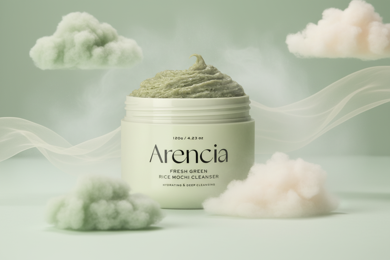 ARENCIA Fresh Green Rice Mochi Cleanser – Nettoyant Doux au Riz 120 g