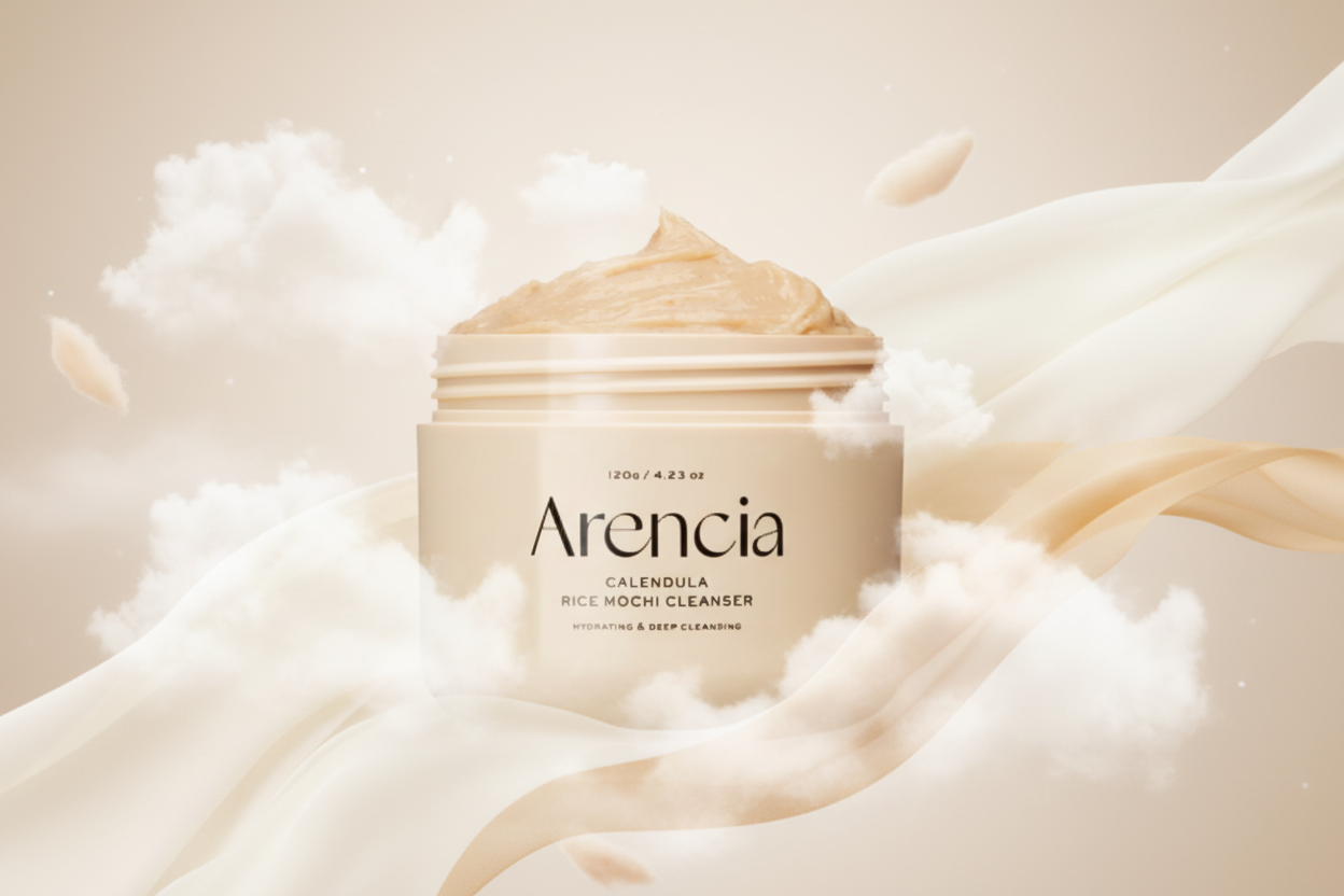 Arencia Calendula Rice Mochi Cleanser – Nettoyant Doux Apaisant 120 g