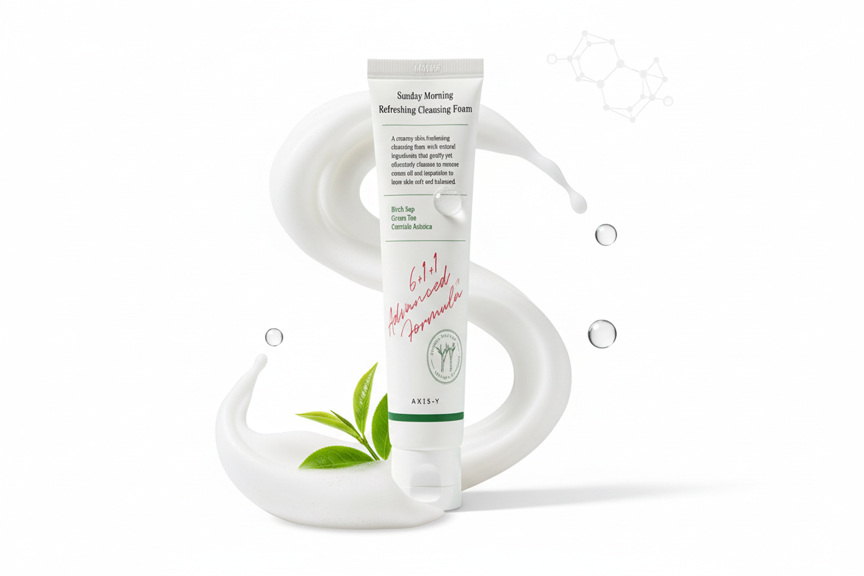 AXIS-Y Sunday Morning Refreshing Cleansing Foam – Mousse Nettoyante Rafraîchissante 120 ml