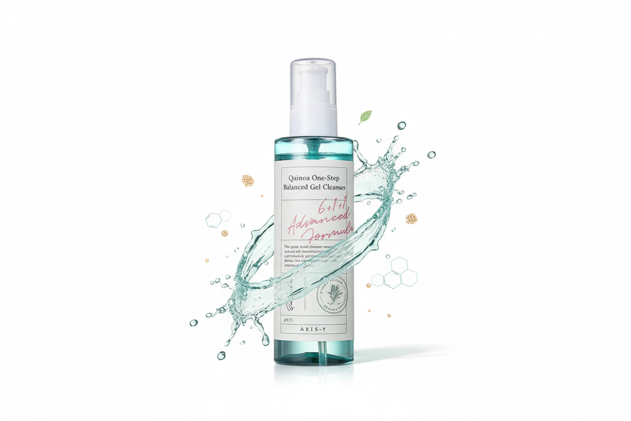 AXIS-Y Quinoa One-Step Balanced Gel Cleanser – Gel Nettoyant Équilibrant au Quinoa 180 ml