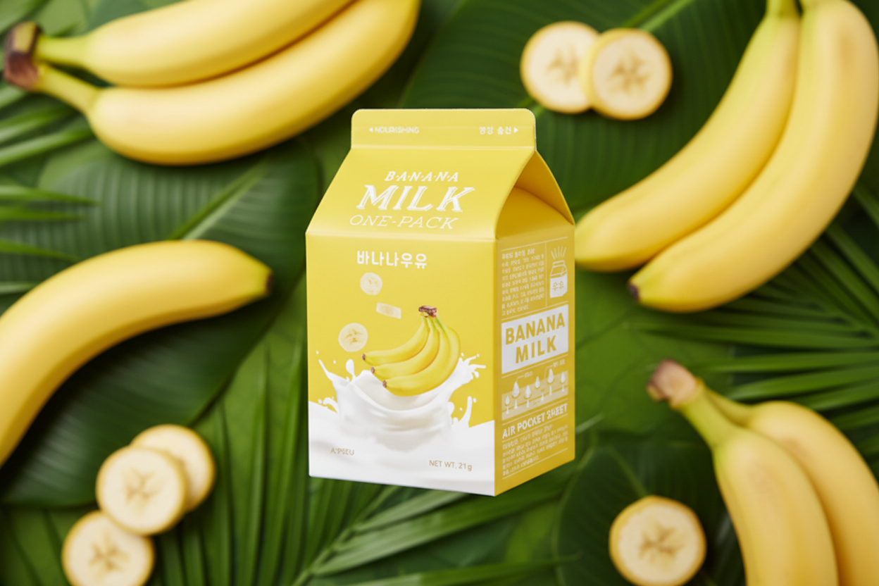 Banana Milk Face Mask – Masque Visage Hydratant & Nourrissant