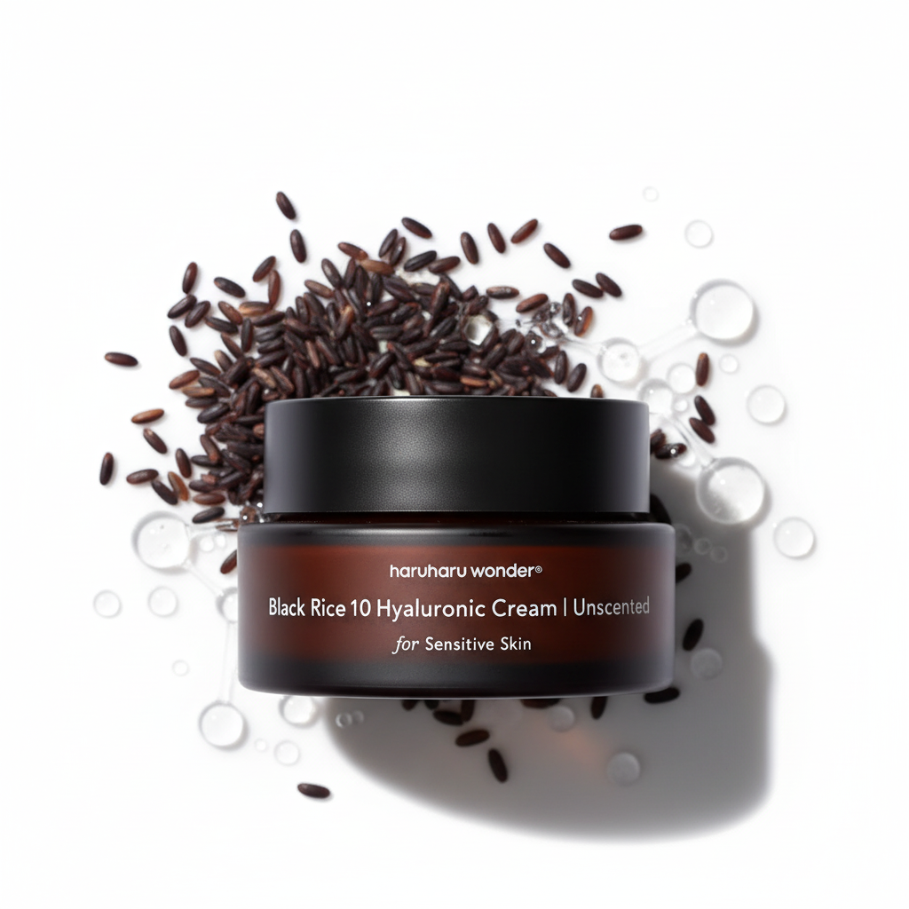 Haruharu Wonder Black Rice 10 Hyaluronic Cream Unscented – Crème Hydratante au Riz Noir 50 ml