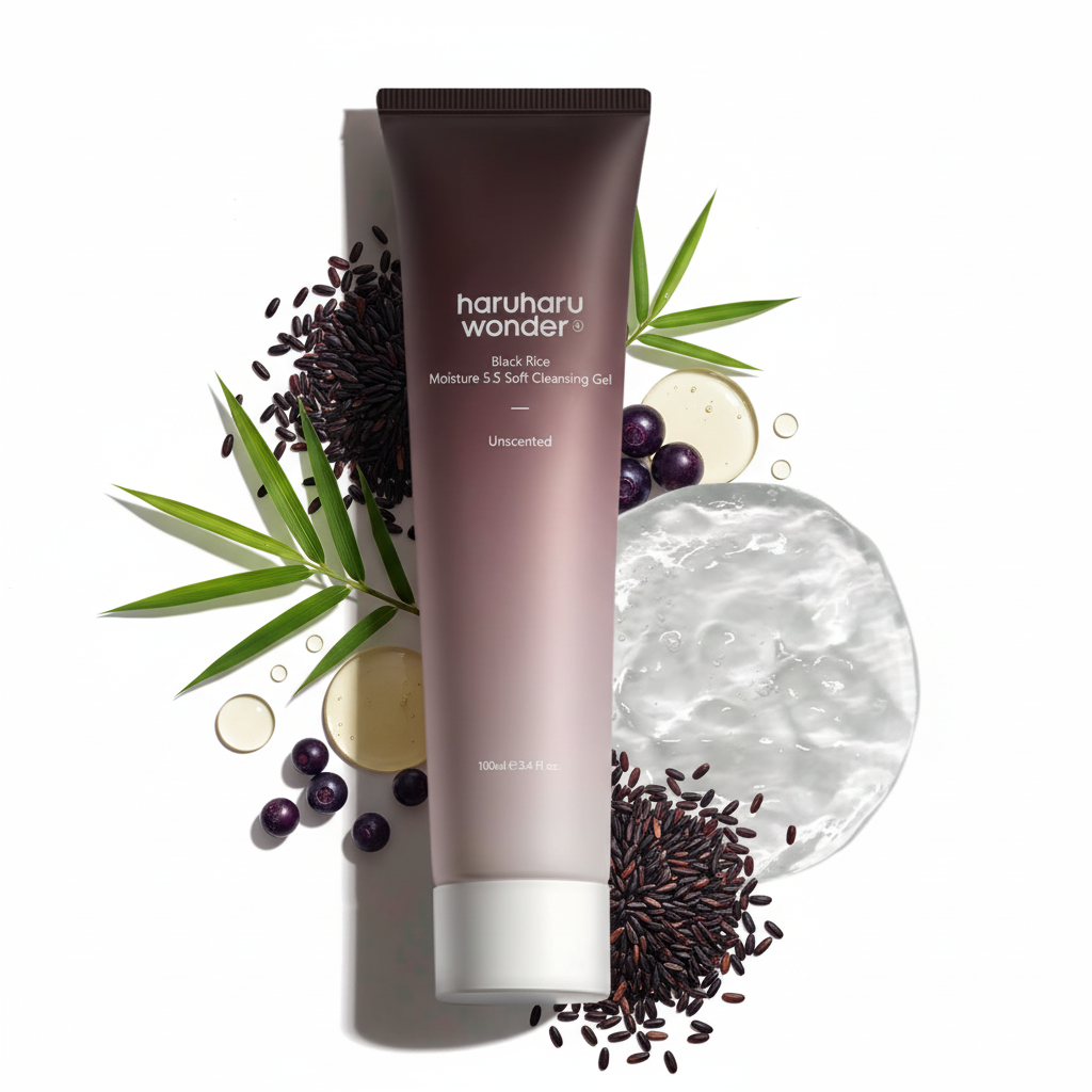 Haruharu Wonder Black Rice Moisture 5.5 Soft Cleansing Gel – Gel Nettoyant Doux Hydratant 100 ml