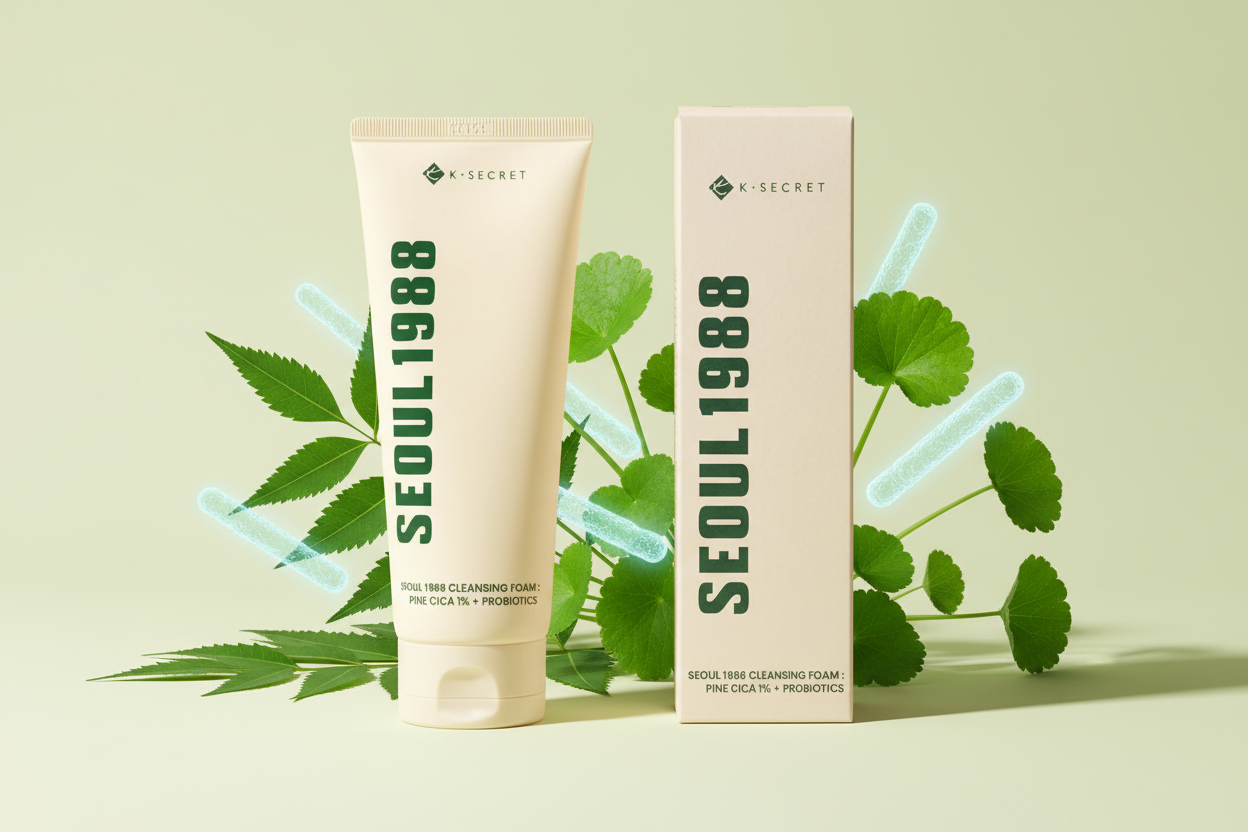 KSECRET Seoul 1988 Cleansing Foam – Pine Cica & Probiotics 150 ml