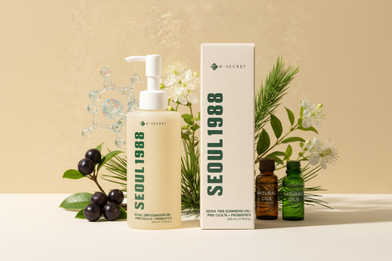 KSECRET Seoul 1988 Cleansing Oil – Pine Cica 1% + Probiotics 200 ml