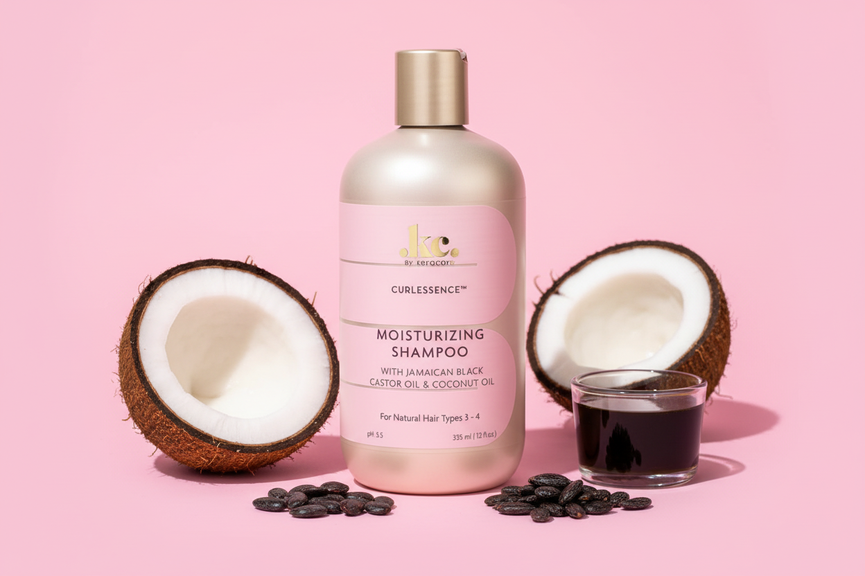 KeraCare Curlessence – Shampoing Hydratant Nourrissant 355ml (Moisturizing Shampoo)