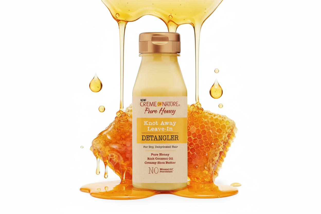 Creme of Nature Pure Honey – Leave-In Démêlant Hydratant 236,5ml (PH Leave-In Detangler)