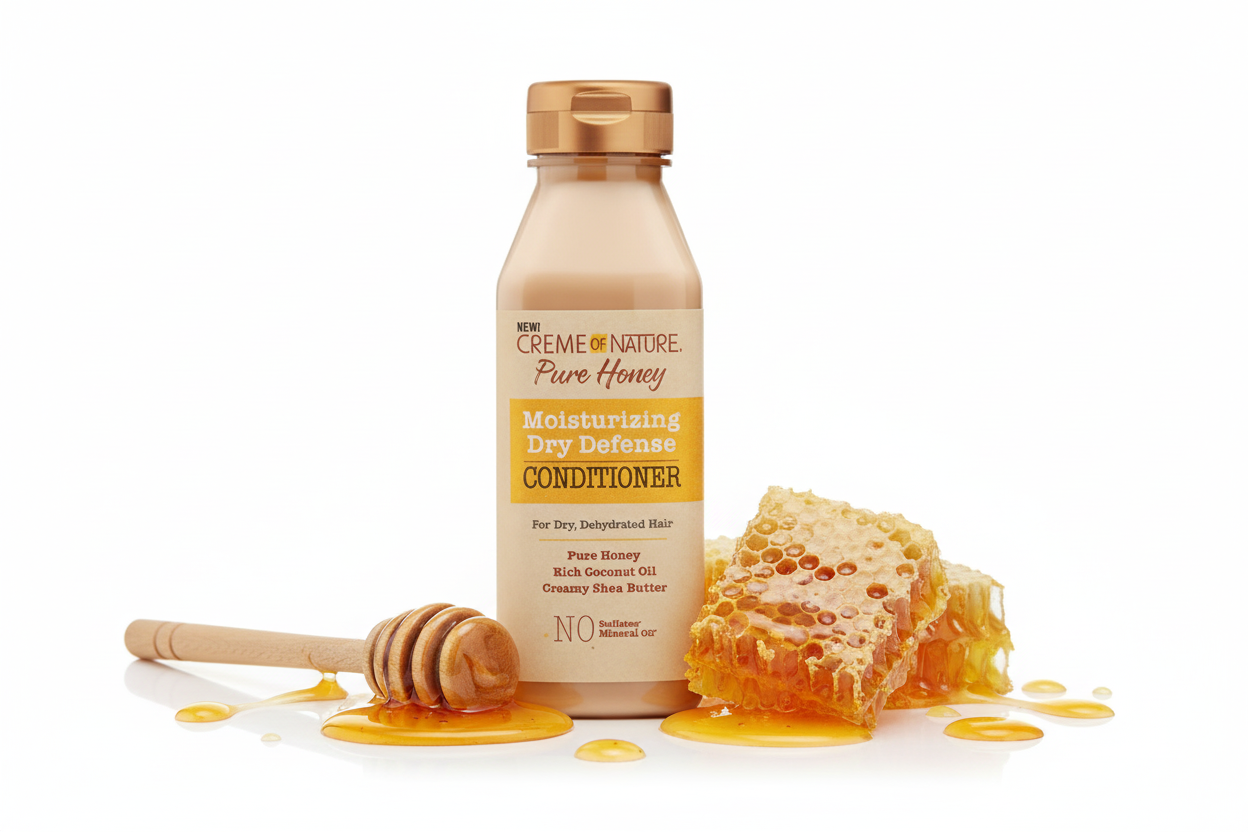 Creme of Nature Pure Honey – Après-Shampoing Hydratant Définition 12oz (Hydrating Dry Def. Conditioner)