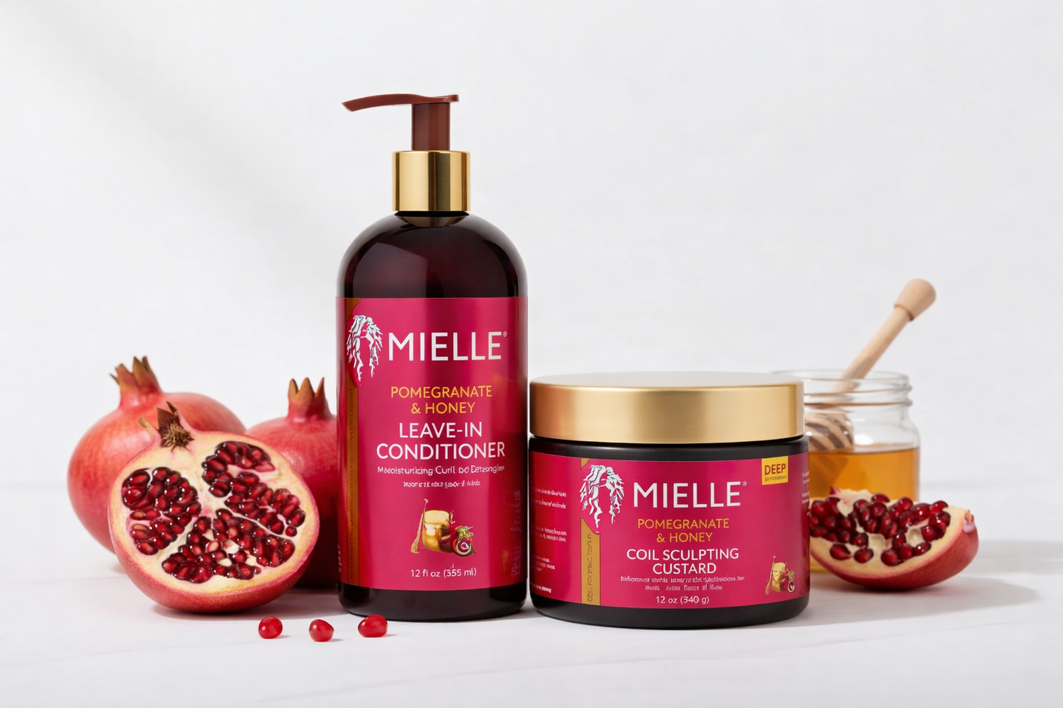 Pack Duo Mielle Pomegranate & Honey – Leave-In & Custard