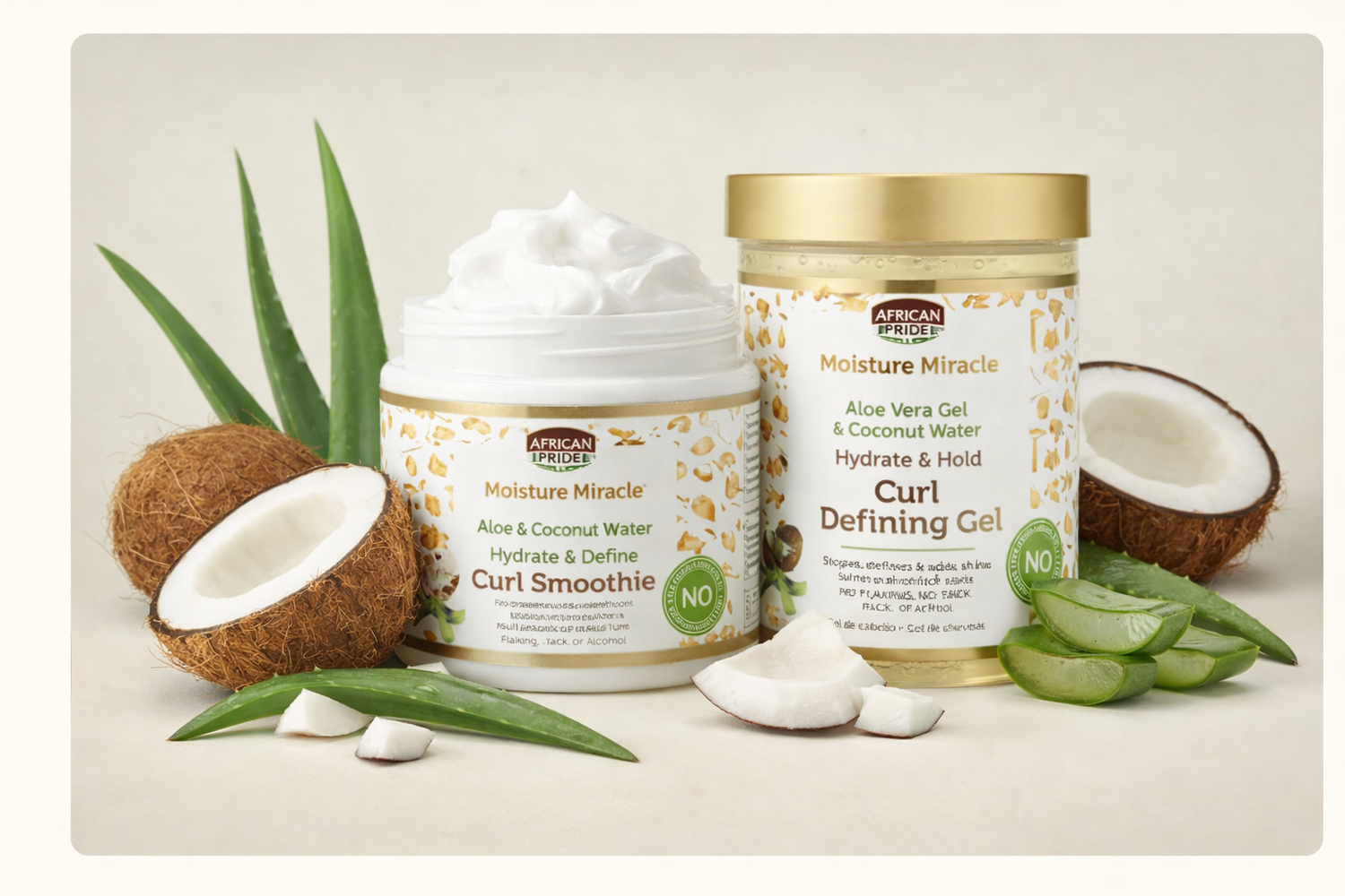 Pack Duo African Pride Moisture Miracle – Curl Smoothie & Curl Defining Gel