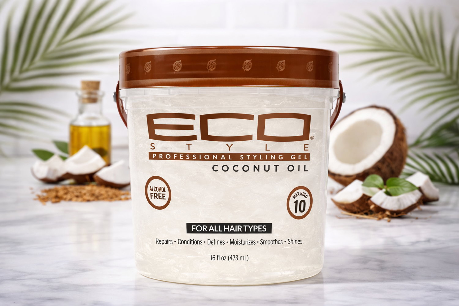 Eco Style Gel à l’Huile de Coco 473 ml