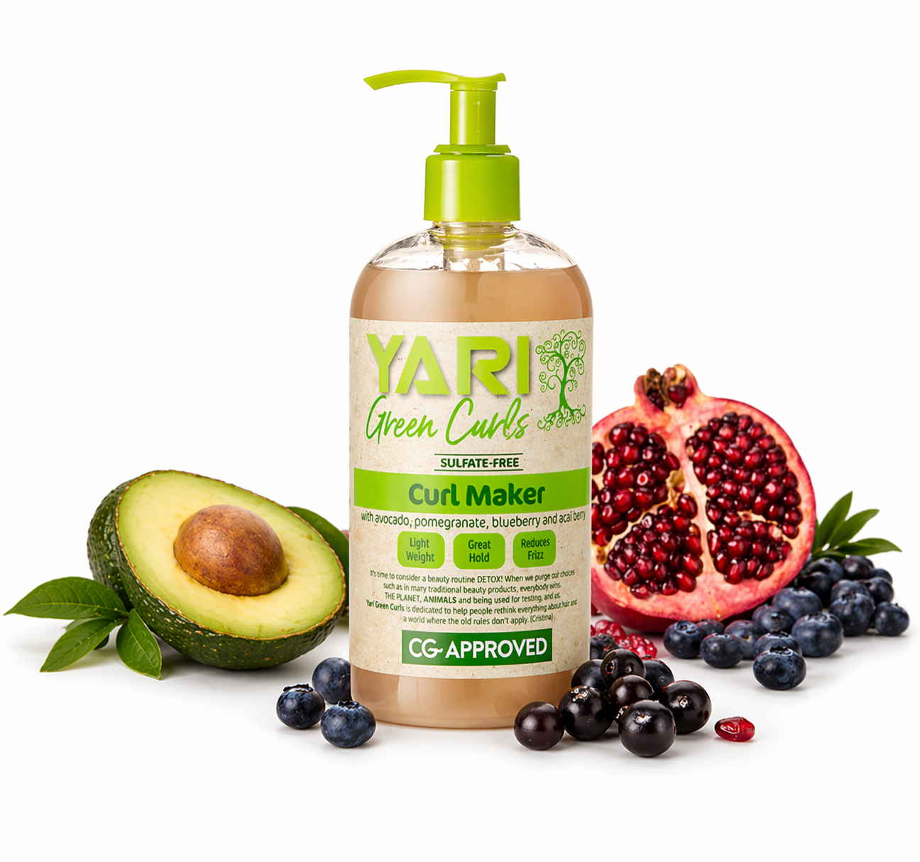 Yari Green Curls Curl Maker Gel Définition Boucles 384ml