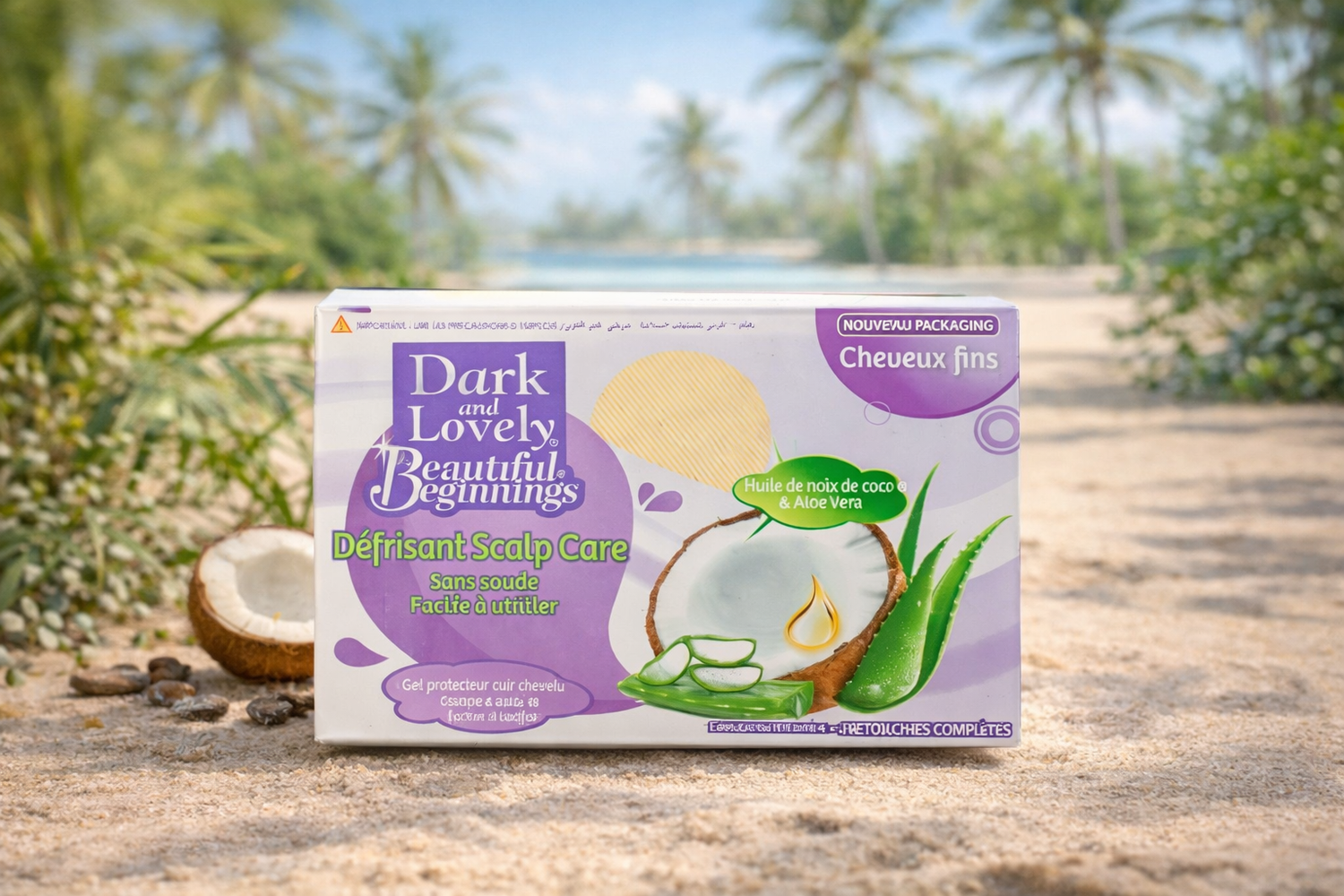 Dark & Lovely Beautiful Beginnings Kit Défrisant Sans Soude – Cheveux Fins
